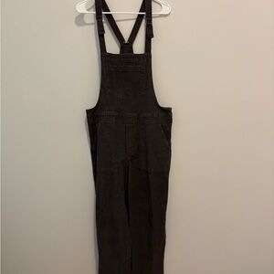Aerie Charcoal Denim Overalls Women’s Medium